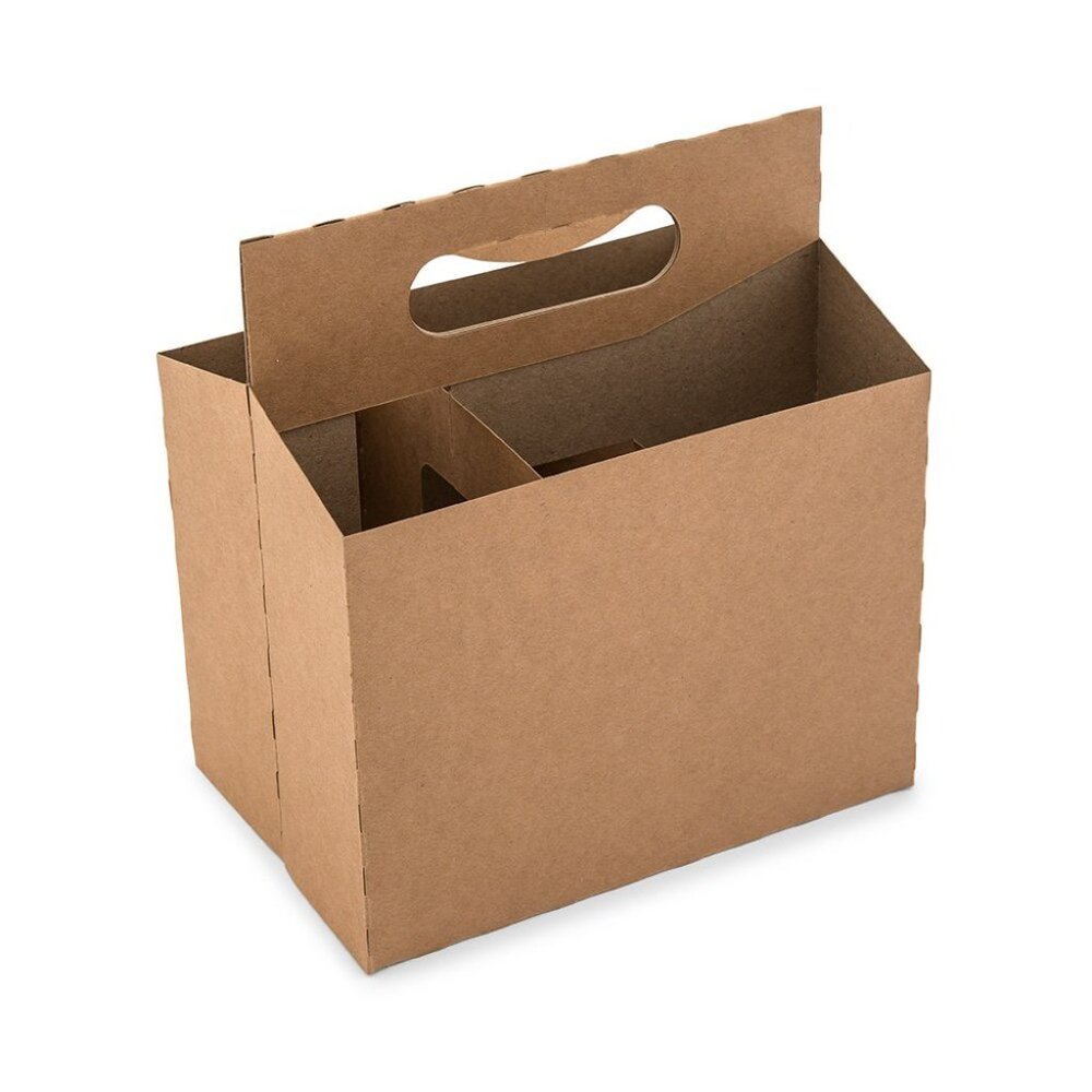 LOT of 6 Weddingstar Kraft Paper Caddy  Divided NEW!  5165-24